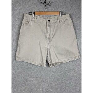 Vintage 90s Wrangler Canvas Shorts Women’s 18 (34”x5.5”) Khaki Tan Denim